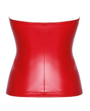 Корсет Noir Handmade F355 Red powerwetlook corset - S SX2025 фото