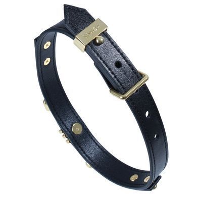 Нашийник LOCKINK Dark DIY Alphabet Collar, чорний, штучна шкіра, букви зі стразами SX0900 фото