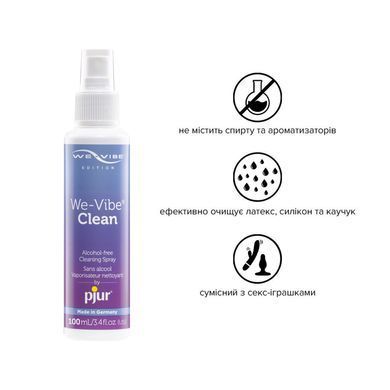 Антибактеріальний спрей pjur We-Vibe Clean 100 мл без спирту та ароматизаторів PJ12810 фото