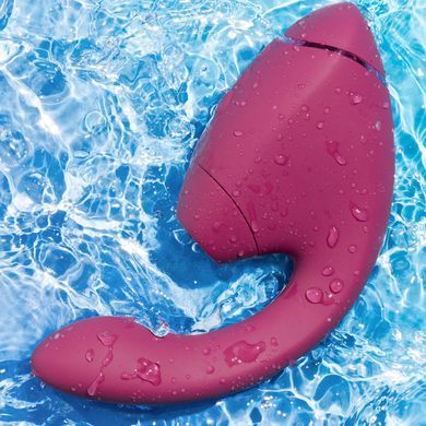 Подвійний вакуумний кліторальний стимулятор з вібрацією Womanizer Next Duo - Dusky Pink SX3868 фото