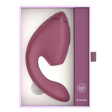 Подвійний вакуумний кліторальний стимулятор з вібрацією Womanizer Next Duo - Dusky Pink SX3868 фото