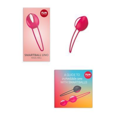 Вагінальна кулька Fun Factory SMARTBALL UNO, червона, одинарна, діаметр 3,6 см SX0958 фото