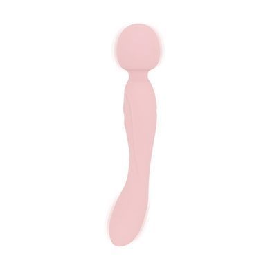 Вібромасажер Good Vibes Only - SIMI Double-Sided Wand Vibrator Soft Silicone - Pink SX3076 фото