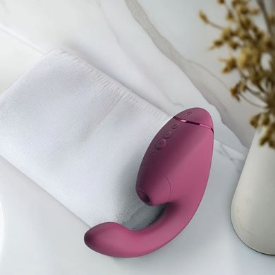 Подвійний вакуумний кліторальний стимулятор з вібрацією Womanizer Next Duo - Dusky Pink SX3868 фото