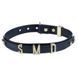 Нашийник LOCKINK Dark DIY Alphabet Collar, чорний, штучна шкіра, букви зі стразами SX0900 фото 1