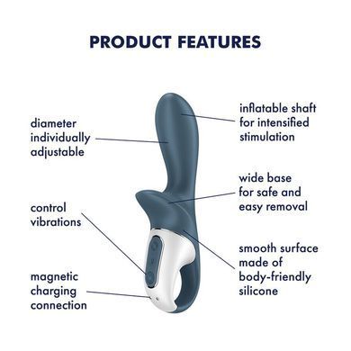 Анальний вібратор надувний Satisfyer Air Pump Booty 2 SO8410 фото