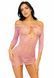 Сукня-сітка з сердечками Leg Avenue Heart net mini dress Pink, зав&rsquo;язки, відкриті плечі, one size SO7960 фото 1