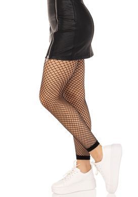 Колготки без стопи Leg Avenue Industrial Net footless tights, One Size, чорні, в сітку SX1053 фото