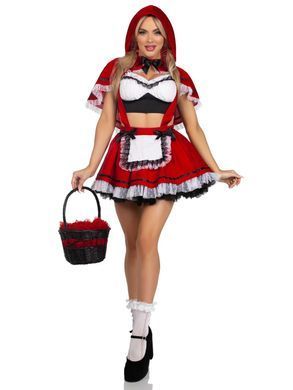 Костюм Червоної Шапочки Leg Avenue Flirty Miss Red Top and Skirt L SX2781 фото
