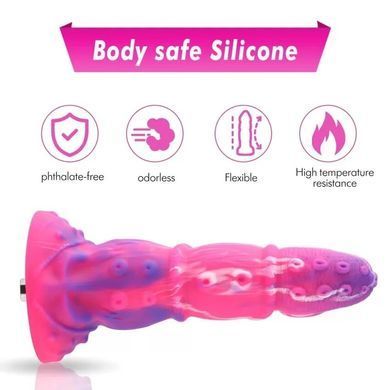 Фалоімітатор для секс-машин Hismith Tentacle Silicone Dildo Monster Series, KlicLok та присоска SO9964 фото