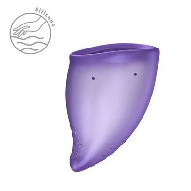 Менструальна чаша Fun Factory FUN CUP SIZE A Black Currant, багаторазова, діаметр 4 см, об&rsquo;єм 20 мл SX3683 фото