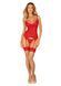 Комплект корсет та стрінги Obsessive Ingridia corset & thong M/L, червоний SO9029 фото 6
