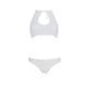 Комплект із бра, трусиків з ажурним декором та відкритим кроком Passion URSULA SET S/M, white SO5845 фото 3