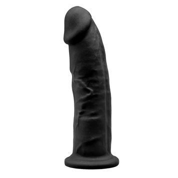 Фалоімітатор SilexD Oscar Black (MODEL 2 size 9in), двошаровий, силікон + Silexpan, діаметр 5,4см SO9925 фото