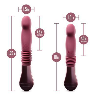 Пульсатор для точки G Blush Temptasia &ndash; Trixie Thrusting Dildo &ndash; Wine Red, 3 швидкості SO8835 фото