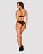 Еротичний комплект під латекс зі стрепами Obsessive Bagirela 2-pcs set S/M, чорний, під леопард, бюс SO7219 фото 4
