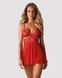 Бебі-дол Obsessive 838-BAB-3 babydoll & thong red 2XL/3XL SX1121 фото 1