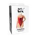Сексуальне лаковане боді Art of Sex - Josephine червоне S SX2438 фото 3