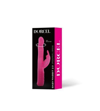 Вібратор-кролик Dorcel Baby Rabbit Magenta 2.0 з перлинним масажем і головкою, що обертається SO8680 фото