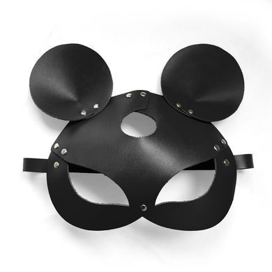 Шкіряна маска мишки Art of Sex - Mouse Mask, колір Чорний SO9649 фото