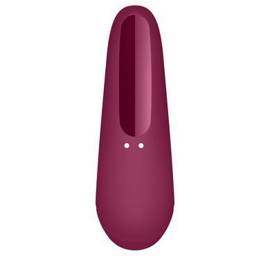 Вакуумний кліторальний стимулятор Satisfyer Curvy 1+ Rose Red з керуванням через інтернет SO3780 фото