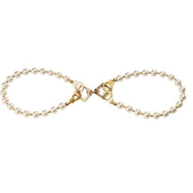 Перлинний набір для фіксації LOCKINK Pearl Bondage & Restraint Set, наручники, поножі, повідець SX0908 фото