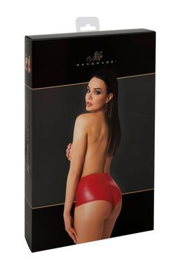 Шорти Noir Handmade F356 Red powerwetlook shorts - XL SX2125 фото