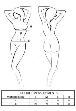 Боді Passion VELMORE BODY violet M SX2987 фото