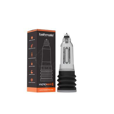 Гідропомпа Bathmate Hydromax 5 Clear, для члена довжиною від 7,5 до 12,5 см, діаметр до 4,5 см HM-20-CC фото