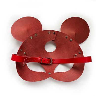 Шкіряна маска мишки Art of Sex - Mouse Mask, колір Червоний SO9650 фото