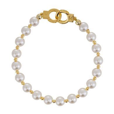 Перлинні наручники та поножі LOCKINK Pearl Handcuffs & Anklecuffs SX0909 фото