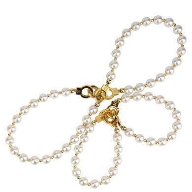 Перлинні наручники та поножі LOCKINK Pearl Handcuffs & Anklecuffs SX0909 фото