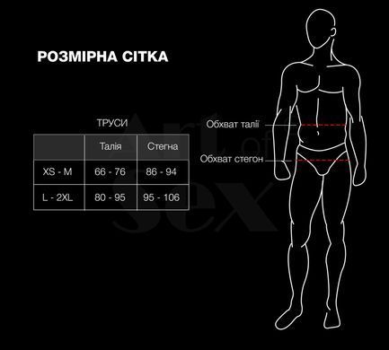 Чоловічі труси з сітки Art of Sex &mdash; Demir, колір чорний, розмір L&ndash;2XL SX3877 фото
