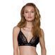 Еластичний топ з мереживом Passion PS001 TOP M, black SO4176 фото 1