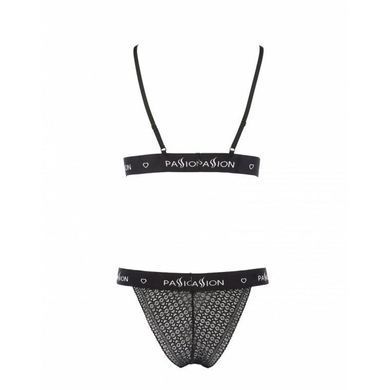 Комплект білизни Passion Exclusive GLAMISS SET S/M, black PS27102 фото