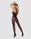 Бодістокінг Obsessive Bodystocking F213 S/M/L, імітація мереживного боді та резинки для панчіх SO7222 фото 4
