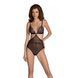 Боді Passion AMBERLY BODY black, L/XL, відкрита спина, низ стрінги SX0455 фото 1